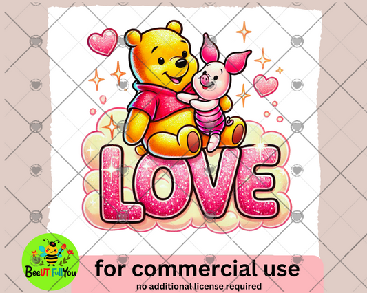 Wimmie and Pig Love - Commercial Use PNG