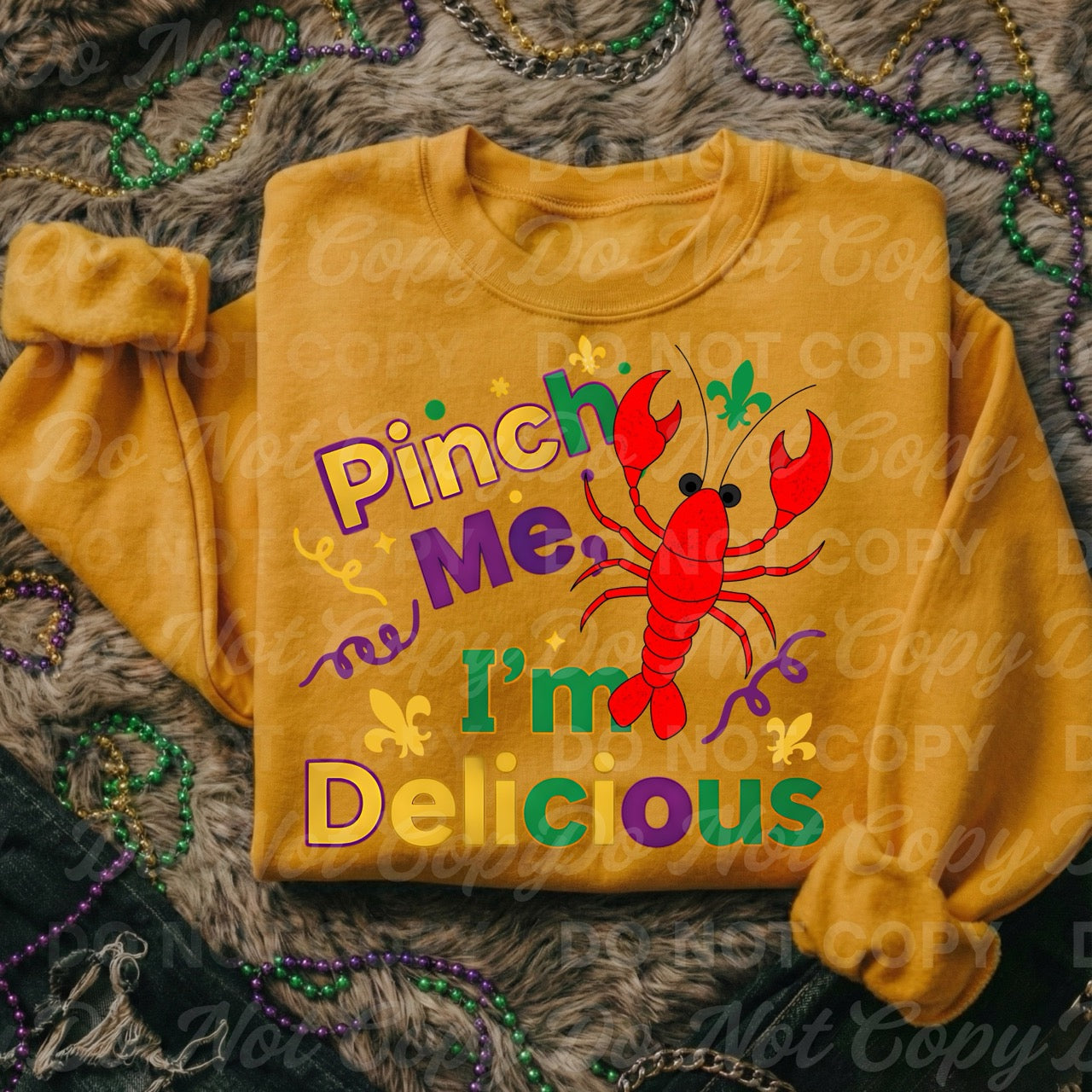 Mardi Gras Lobster/Crawfish Design Bundle | 2 PNG Designs | Commercial Use Included