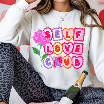 Self Love Club Valentine's Bundle | PNG Designs, Seamless Pattern & Tumbler Wrap