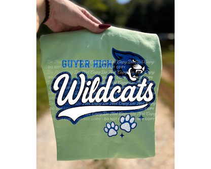 Guyer High Wildcats PNG Bundle | School Spirit Mascot Digital Download | Wildcat Logo Sublimation Files | No License Needed