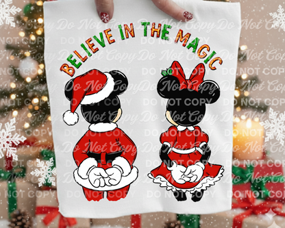 Believe in the Magic PNG| Christmas design