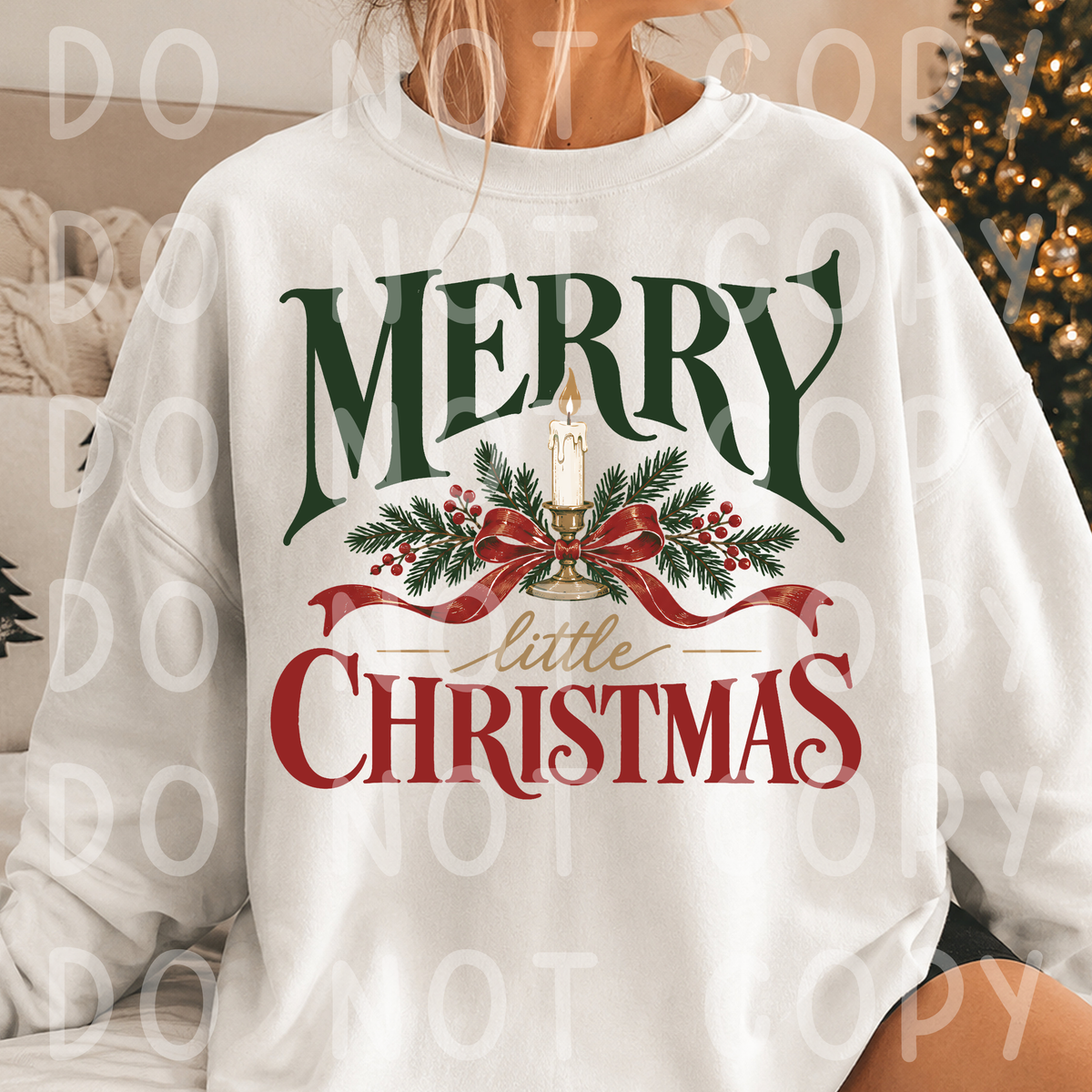Merry Little Christmas PNG Design Download