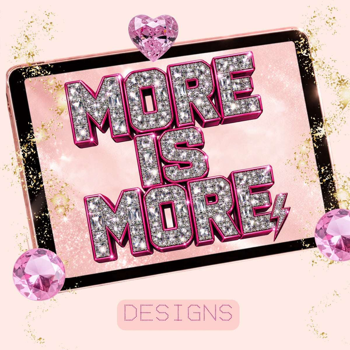 Bedazzled EVERYTHING Digital Mega Bundle | 41+ Digital Assets | Rhinestone Designs, Clipart, Seamless Patterns, Backgrounds & Font