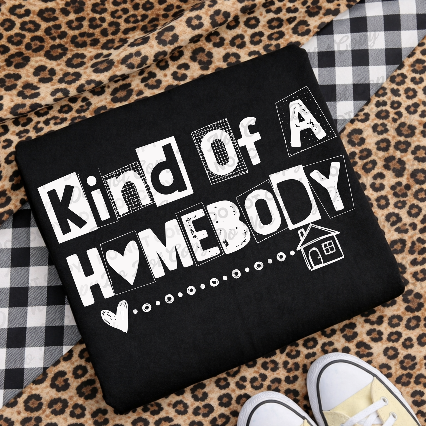 Homebody Sayings Bundle | 4 Finished Black & White Text Designs | Commercial Use