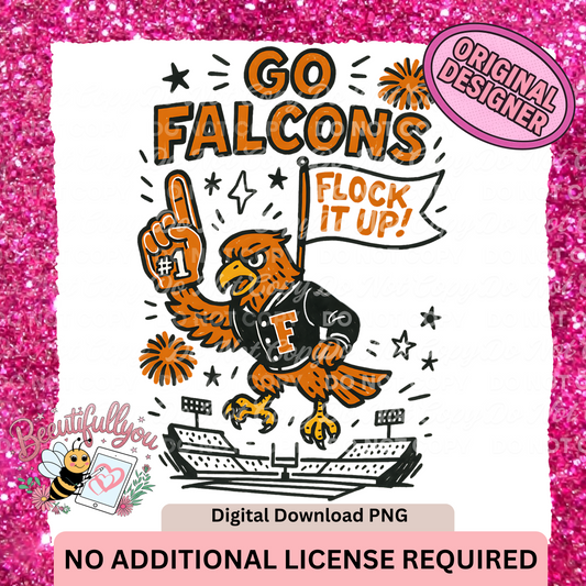 Go Falcons PNG – “Flock It Up”