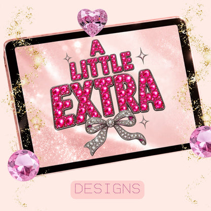 Bedazzled EVERYTHING Digital Mega Bundle | 41+ Digital Assets | Rhinestone Designs, Clipart, Seamless Patterns, Backgrounds & Font