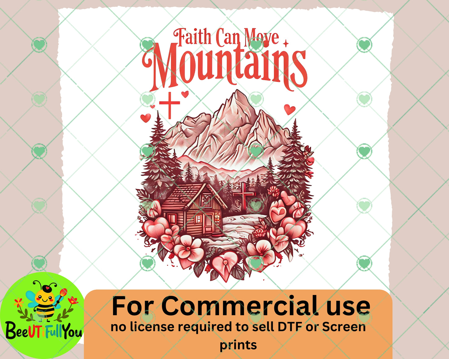 Faith Can Move Mountains PNG Design