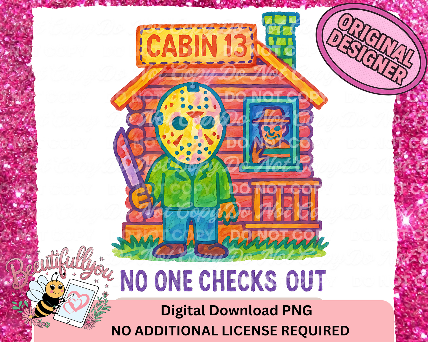 Cabin 13: No One Checks Out PNG – Jason & Freddy Spooky Camp PNG