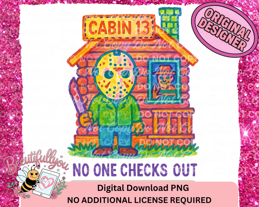 Cabin 13: No One Checks Out PNG – Jason & Freddy Spooky Camp PNG