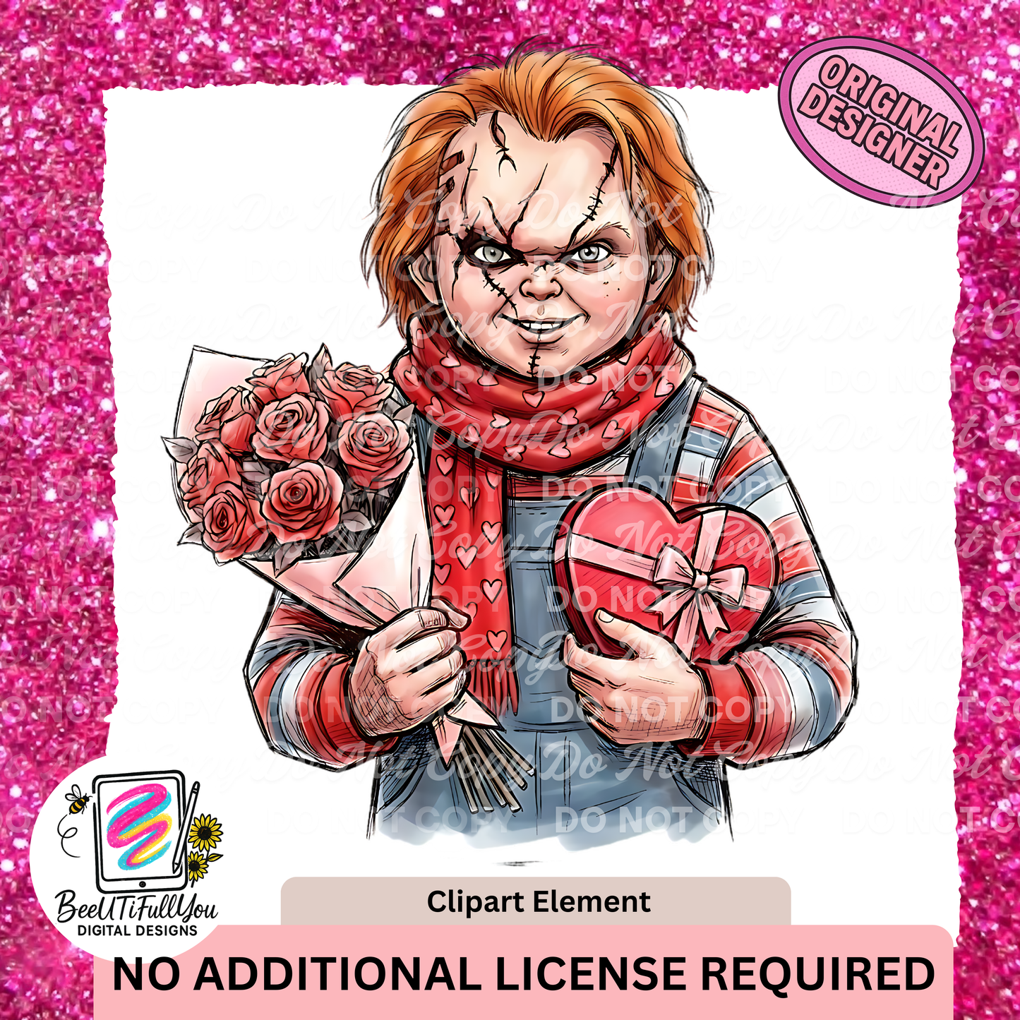 Horror Valentine Day Clipart Pack Download