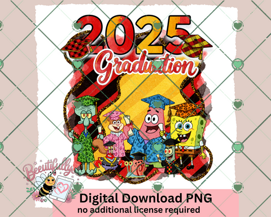 2025 Graduation PNG - Fun Graduation Digital Download for Sublimation, Shirts, Tumblers & More