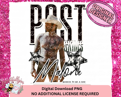 Post Skims PNG Bundle | Badass Dad Digital Download | Post Cowboy + Smiling PNG | Original Designer Shirt Sublimation