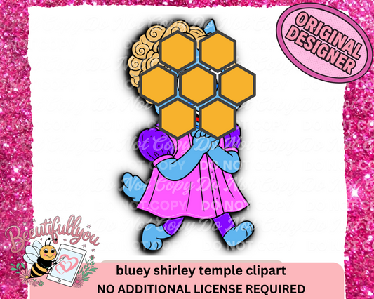 Bluey Shirley Temple Clipart