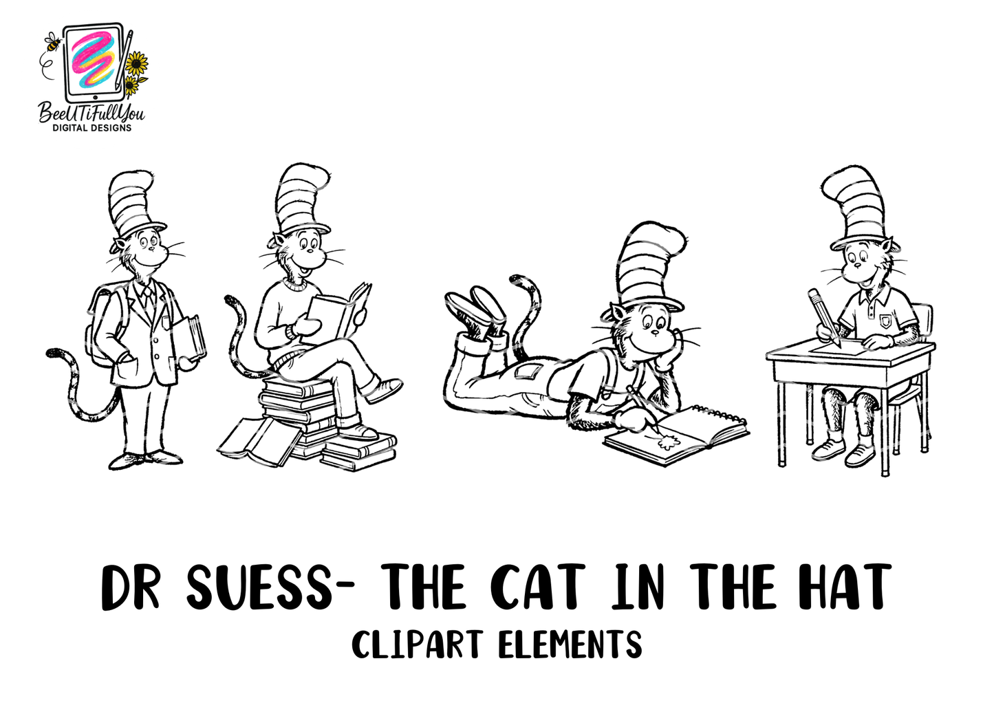 Whimsical Classroom Character clipart Bundle