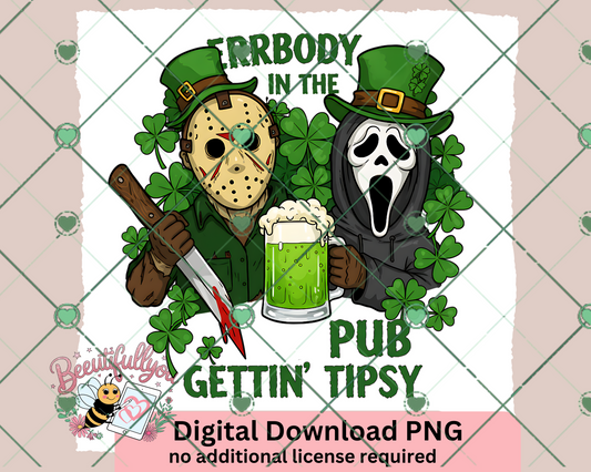 Horror Icons St. Patrick’s Day – Gettin’ Tipsy in the Pub