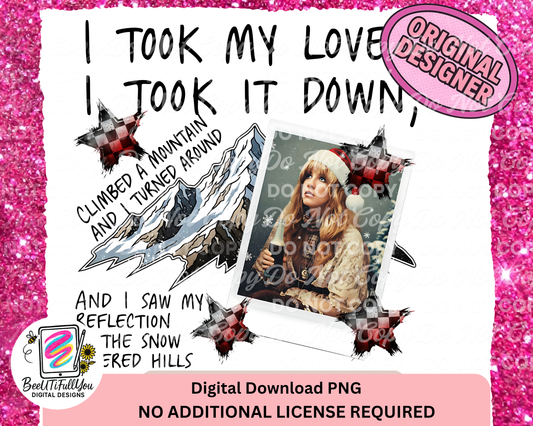 Landslide Christmas PNG | Winter Music  PNG | BeeUTiFullYou Digital Download