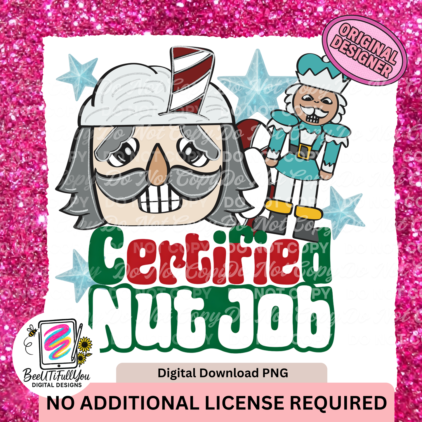 Certified Nut Job – Funny Christmas Nutcracker PNG