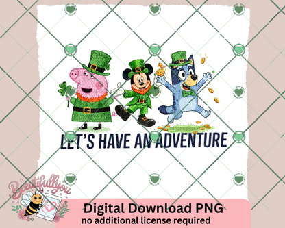For Real Life? Let’s Have an Adventure – Digital Download PNG (2 Designs + 3 Clipart Pieces)