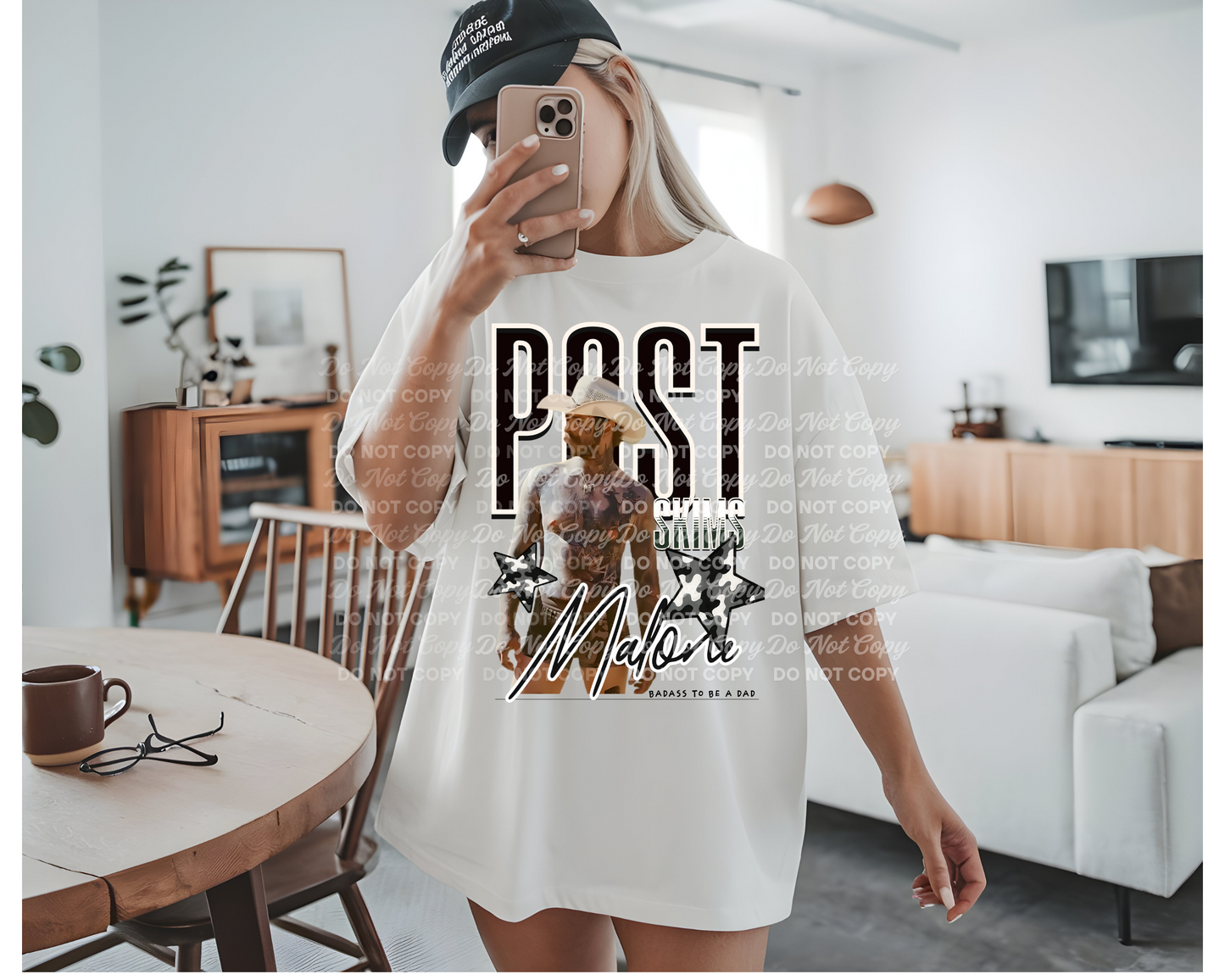 Post Skims PNG Bundle | Badass Dad Digital Download | Post Cowboy + Smiling PNG | Original Designer Shirt Sublimation