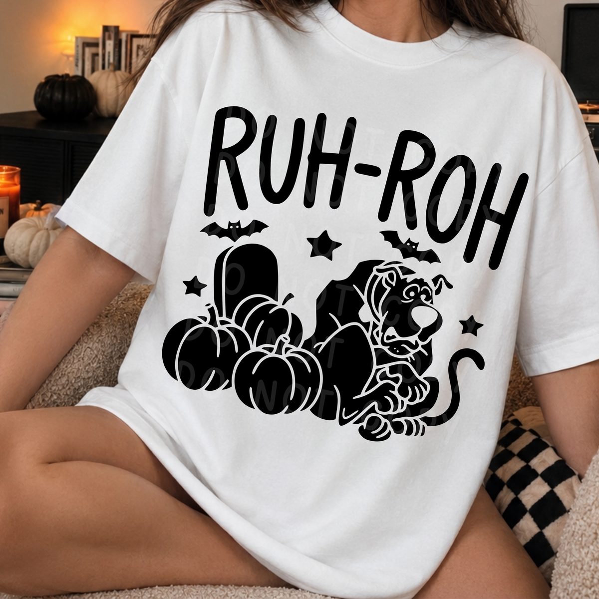 Ruh-Roh Spooky Dog Halloween PNG Design