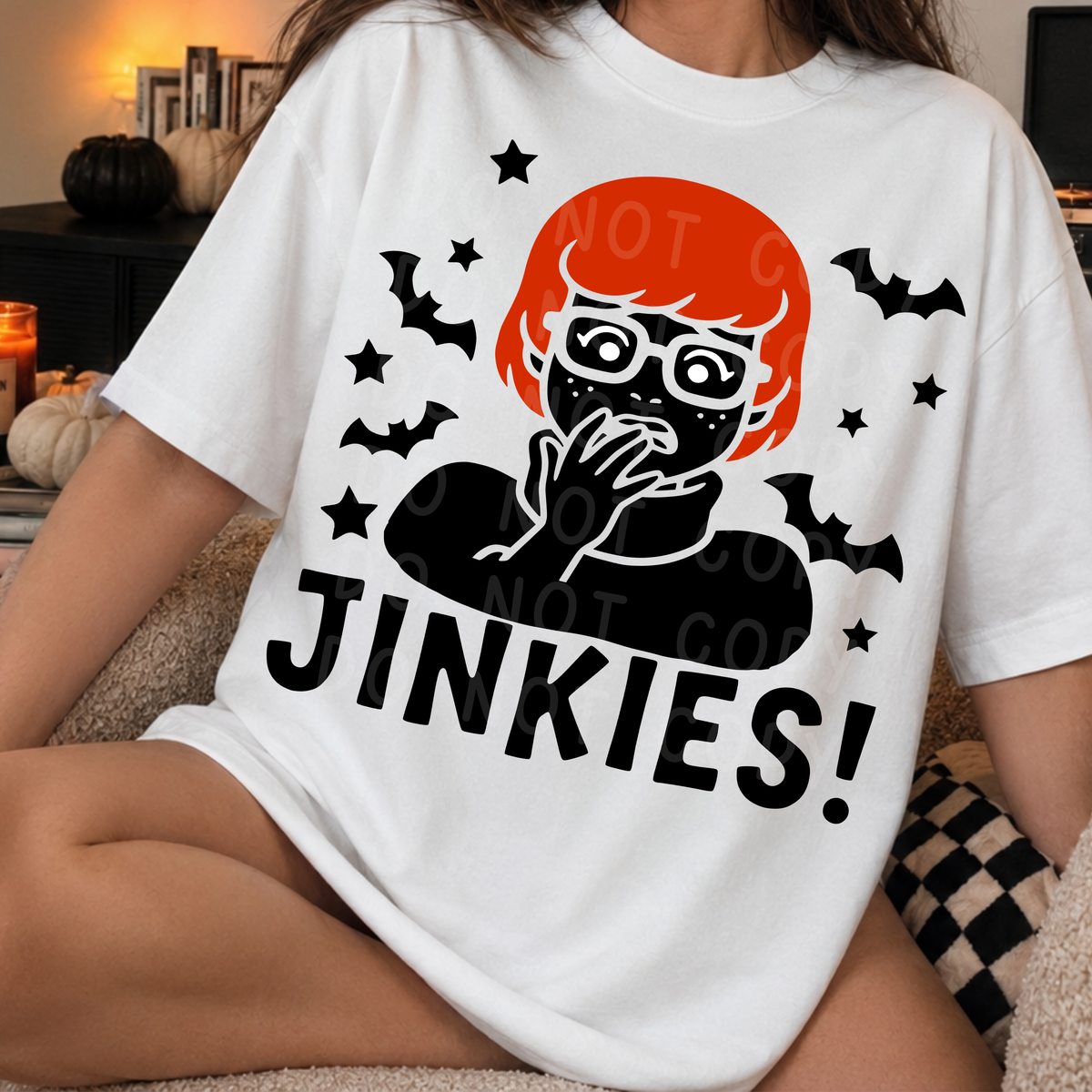 Jinkies! Spooky Mystery Girl PNG Design