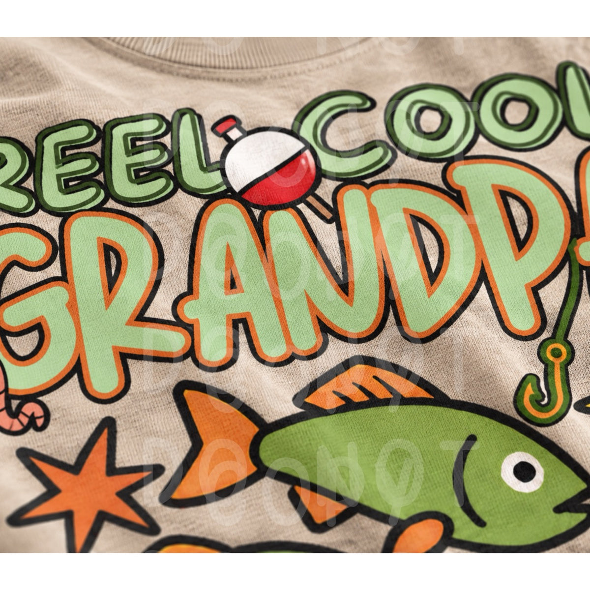Reel Cool Grandpa Fishing PNG Design