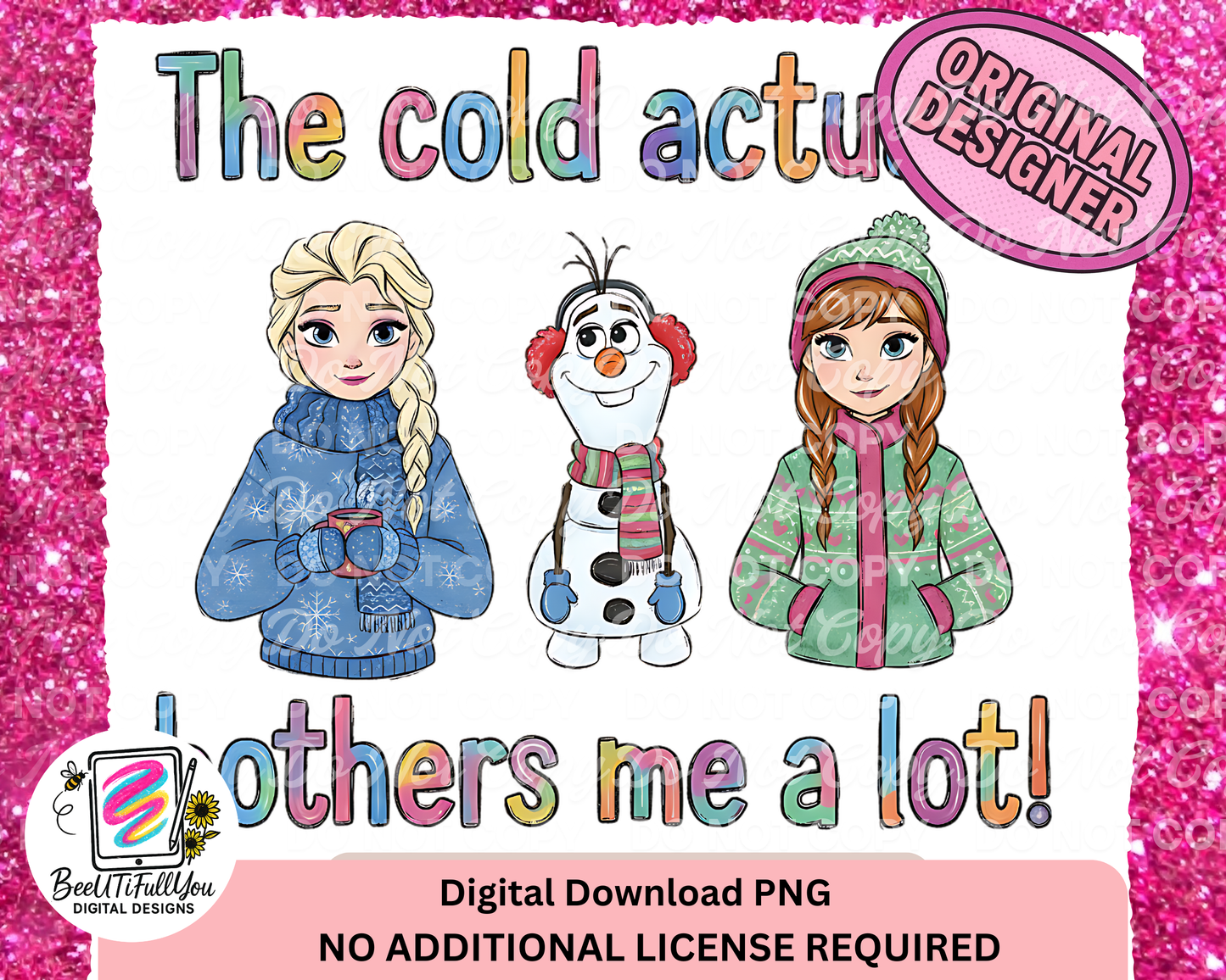 The Cold Actually Bothers Me a Lot | Winter Character PNG