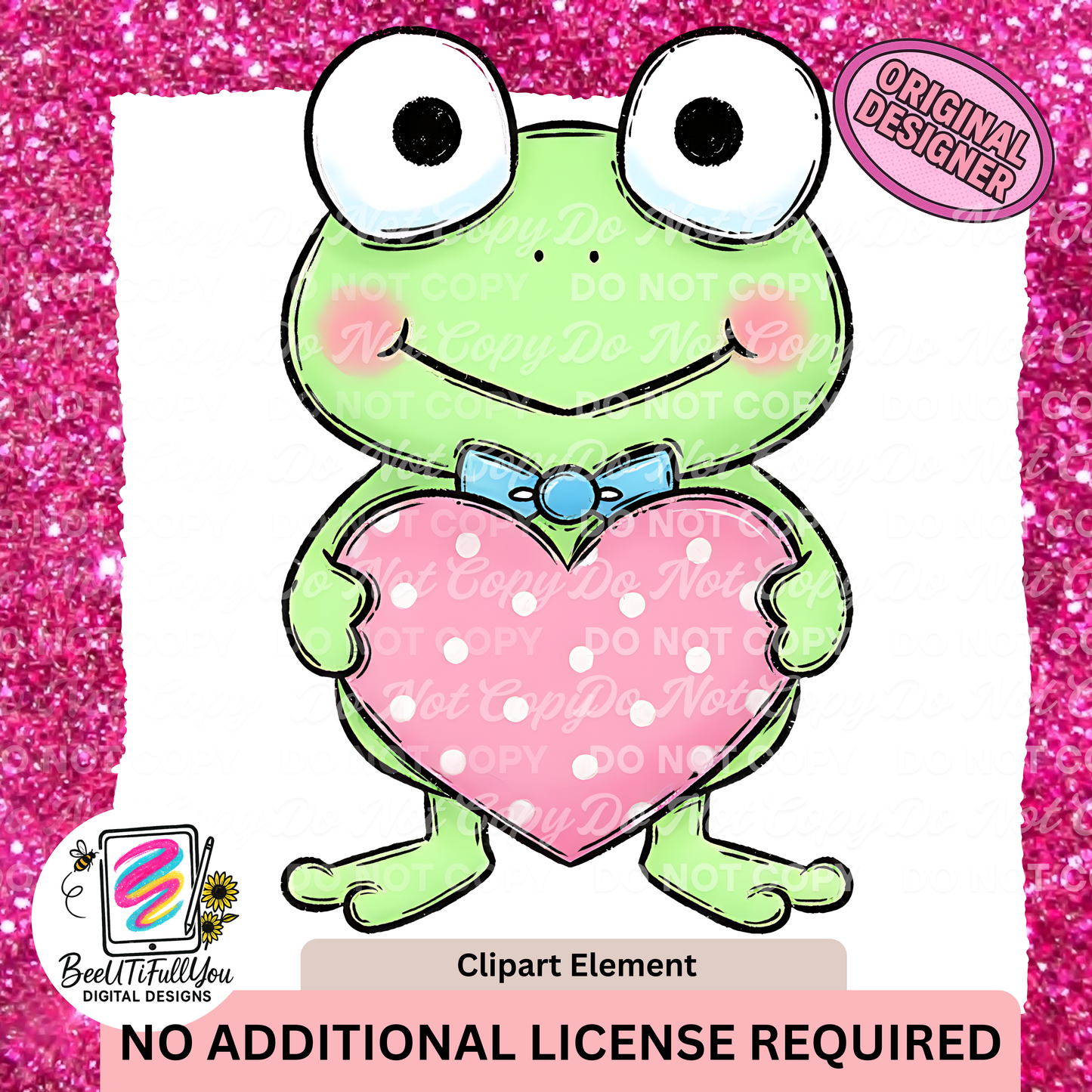 Cute Valentine Character PNG • Hand-Drawn Pastel Art Element