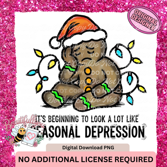 Its beginning to look a lot like seasonal depression PNG Download