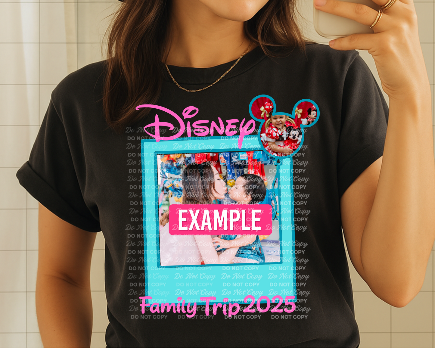 Disney Family Trip 2025 Frame Canva Template – Editable Vacation Photo Keepsake for Kids & Parents