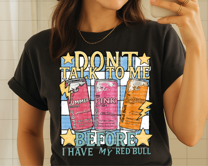 Don’t Talk to Me Before Red Bull | Energy Drink Digital Download for Sublimation