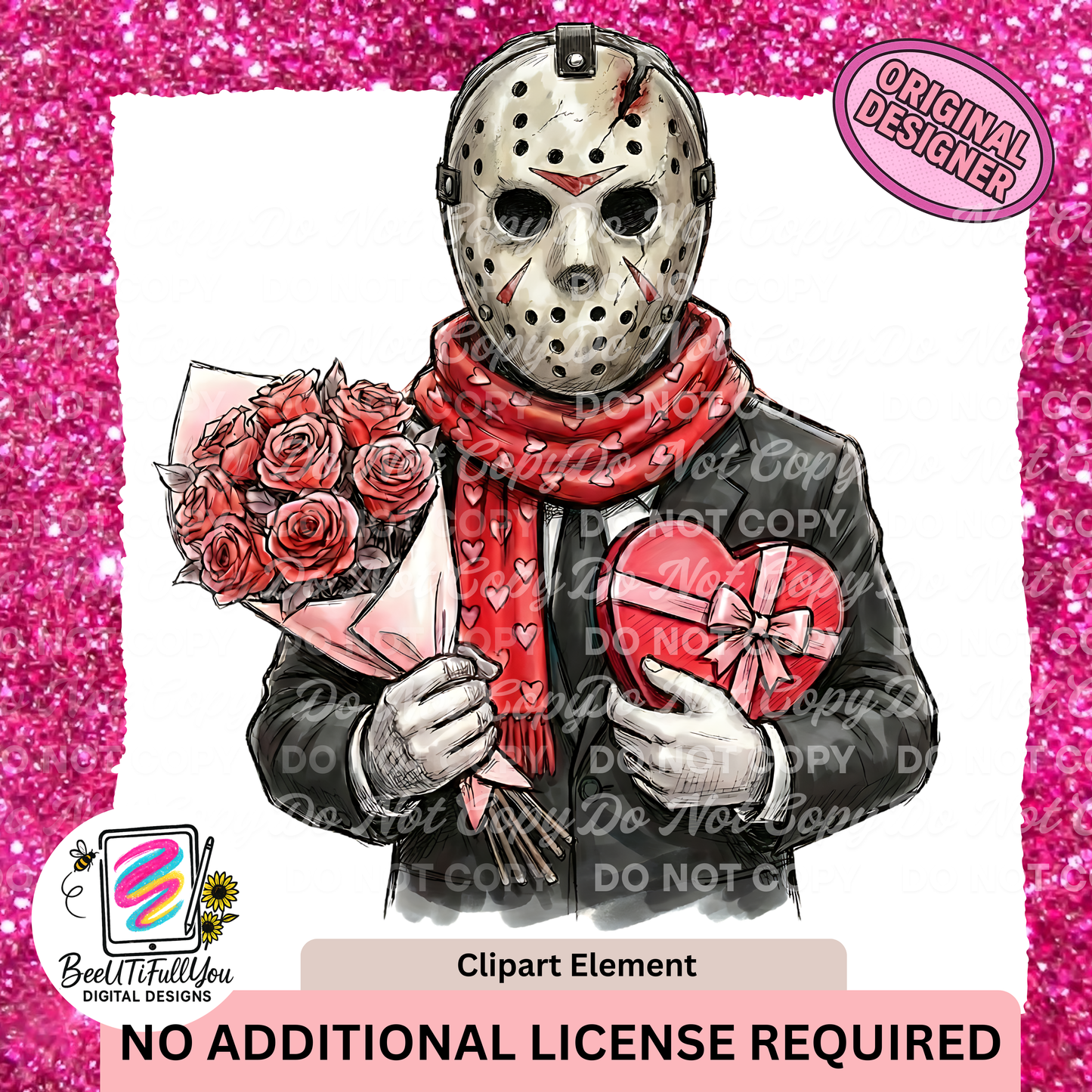 Horror Valentine Day Clipart Pack Download