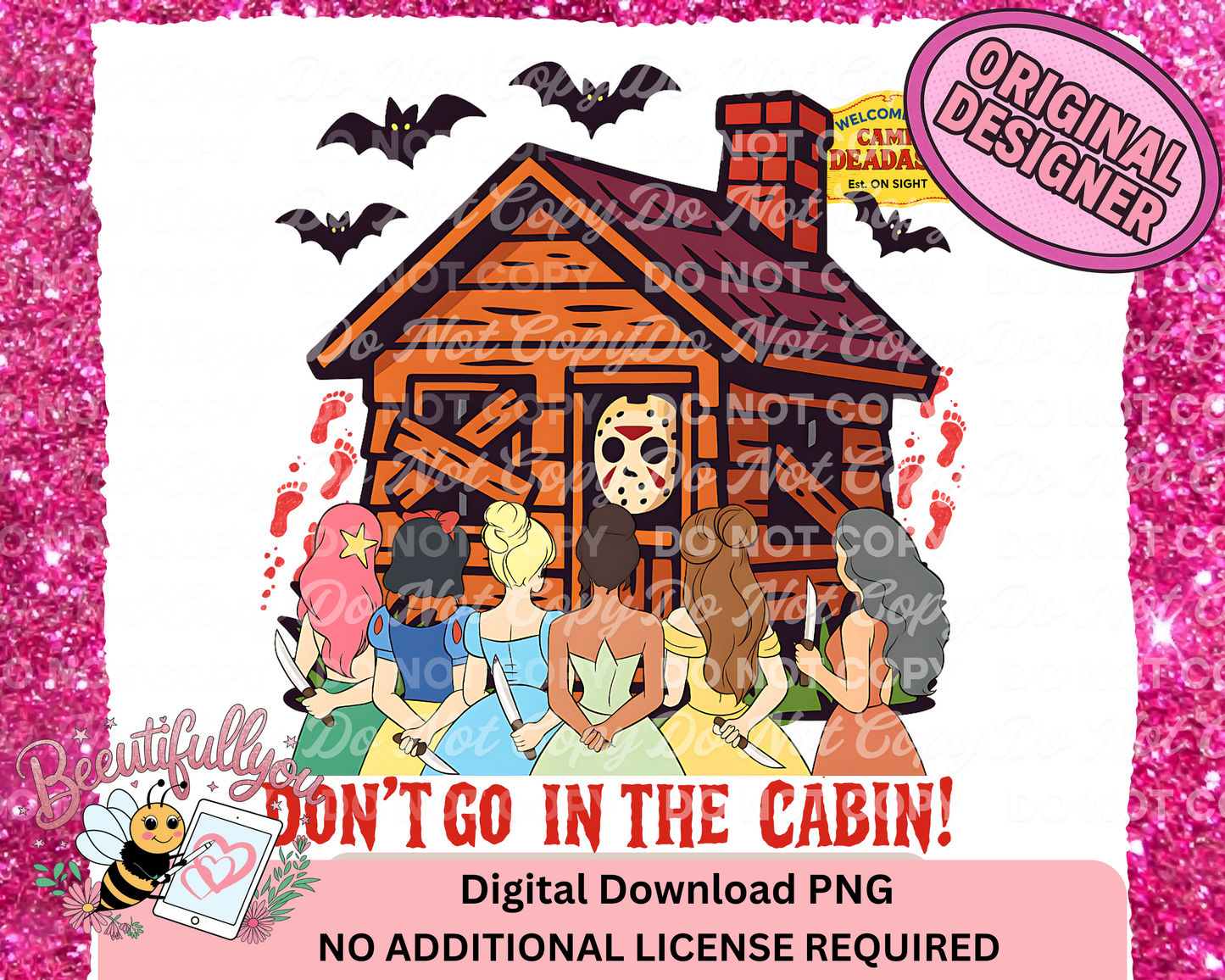 Don't Go In The Cabin – Princess Horror Mashup PNG