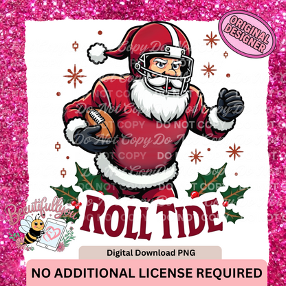 Alabama  Christmas Bundle | 7 Digital PNG Designs | Football Holiday Spirit