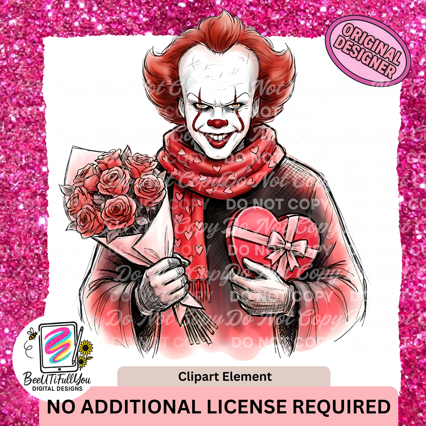 Horror Valentine Day Clipart Pack Download