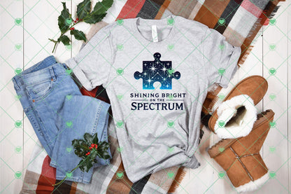 Autism Awareness PNG Bundle – Advocate Mom, Superpower, Team Spectrum, Puzzle Designs for Sublimation, DTF & Screen Printing