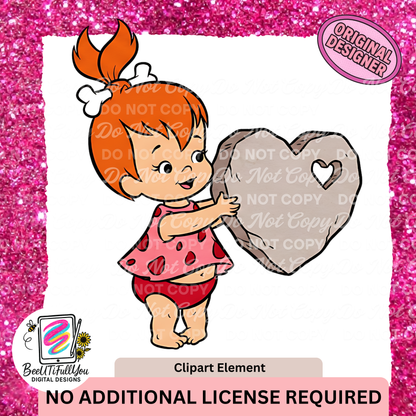 Valentine Clipart Set • Pebbles & Bamm Heart Break Digital Download