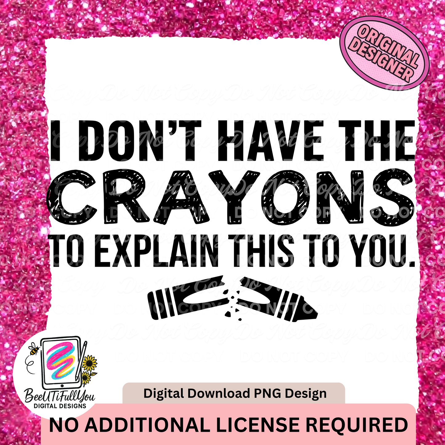 I Don’t Have the Crayons PNG