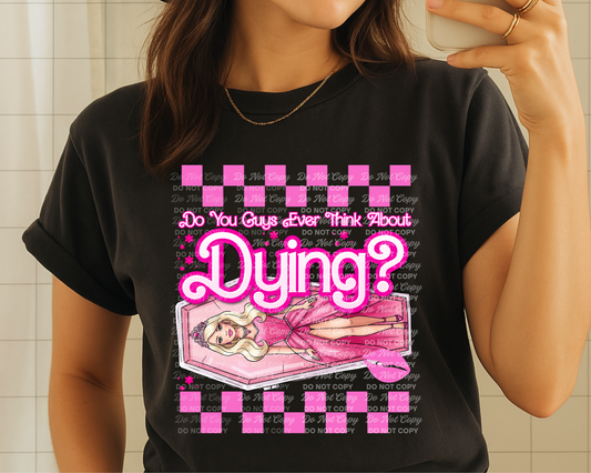 Barbie Coffin PNG – Dark Humor Pink Aesthetic Digital Download