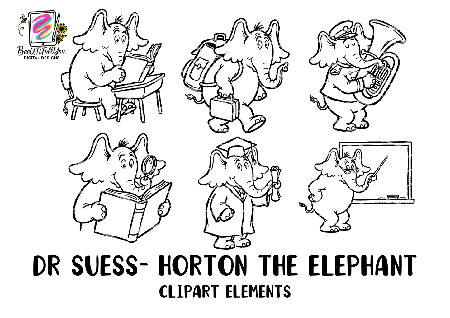 Whimsical Classroom Character clipart Bundle