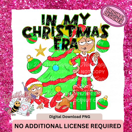 In My Christmas Era 3pc PNG Set | Main, & Sleeve Design | Christmas Digital Download