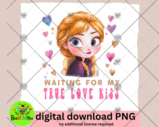 Waiting for My True Love Kiss PNG