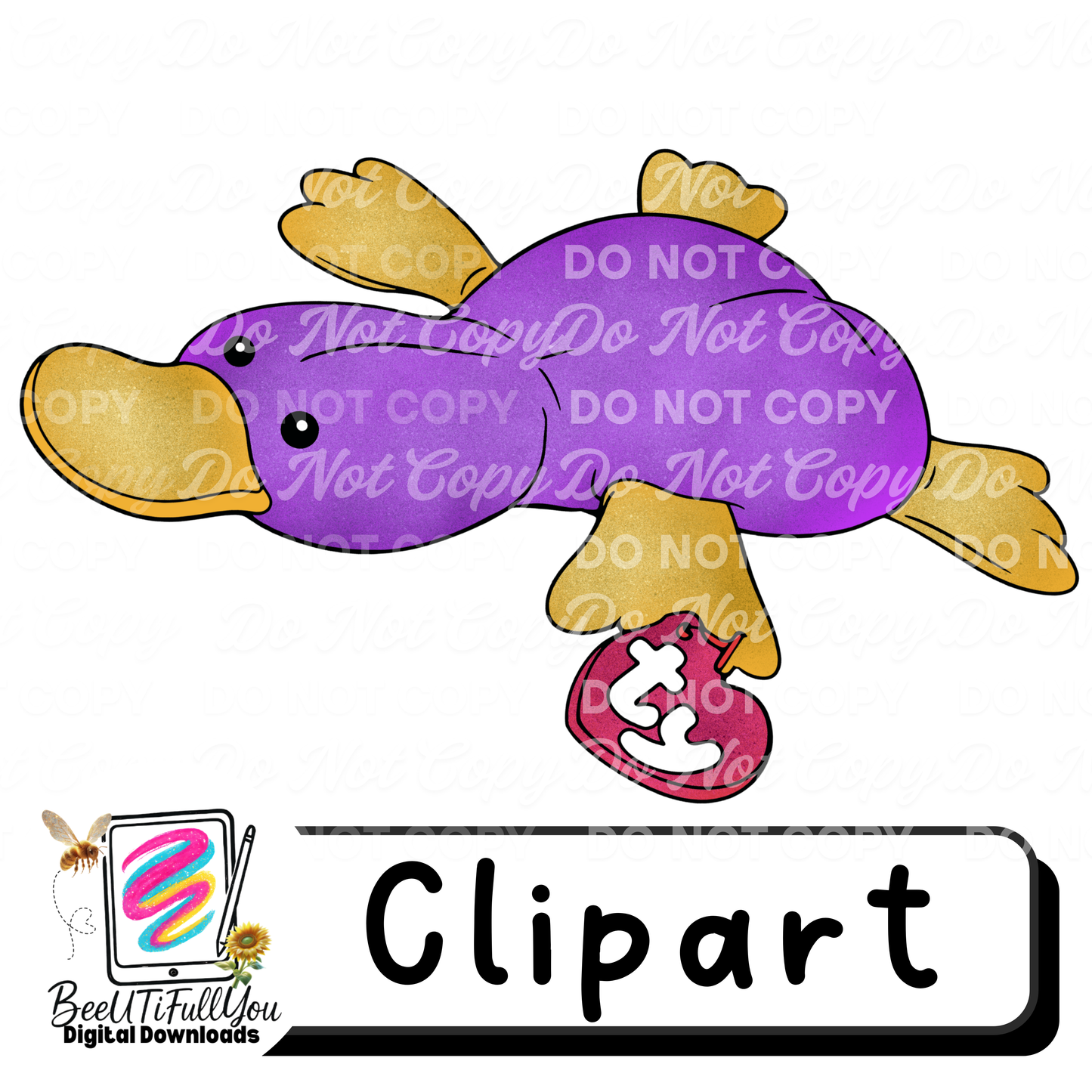 3pc Beanie Baby Inspired Clipart Set | Plush Toy Digital Clipart | Retro Stuffed Animal PNG | February 2026 Drive