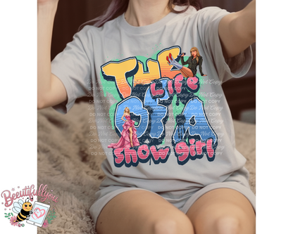The Life of a Show Girl PNG | Retro Barbie Showgirl Digital Download | Glitter Vegas Glam PNG for Sublimation & Shirt Design