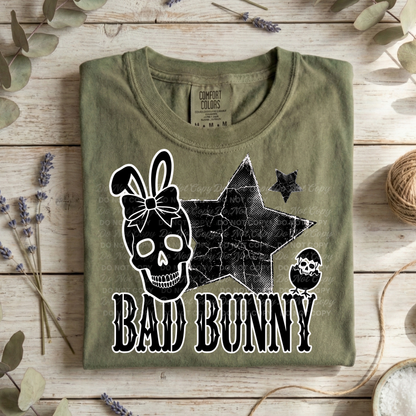 Bad Bunny Skull PNG | Spooky Bunny Digital Download | Gothic Easter PNG | Sublimation Design | Dark Aesthetic PNG