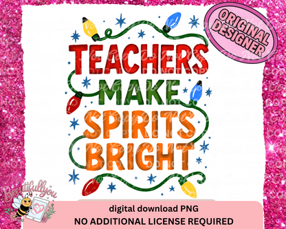 Teacher Christmas Bundles PNG| For that special teacher this holiday season