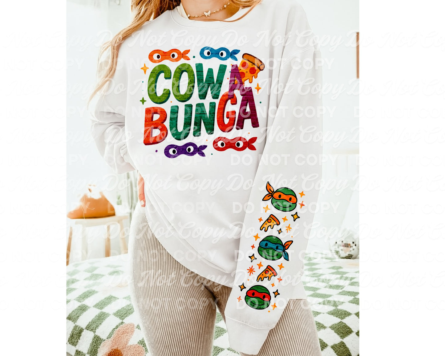 Cowabunga Retro Teenage Mutant Ninja Turtles PNG – Digital Download