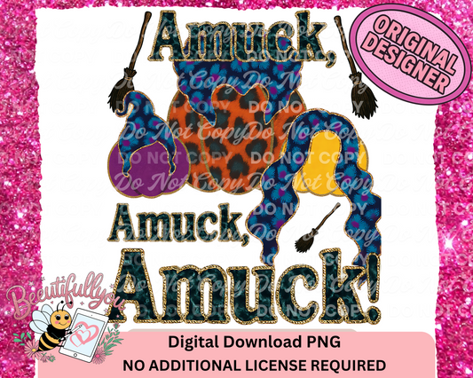 Amuck Amuck Amuck – Witch Sisters Fall PNG