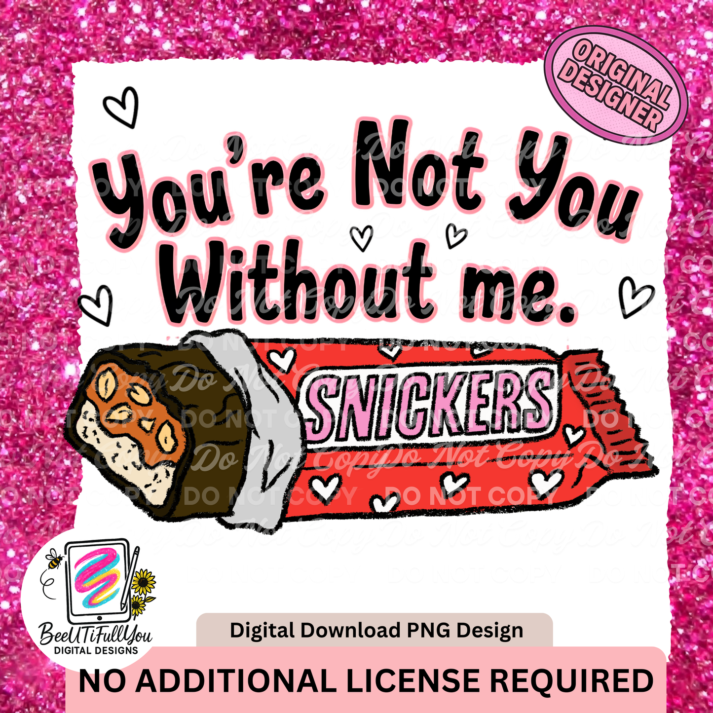 Sweet Valentine Candy Pun Design Bundle | 6 PNG Valentine Shirt Designs | Commercial Use | No License Required