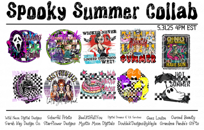 Spooky Summer Collab Bundle | 70+ Digital Designs | Limited Drop 5.31.25